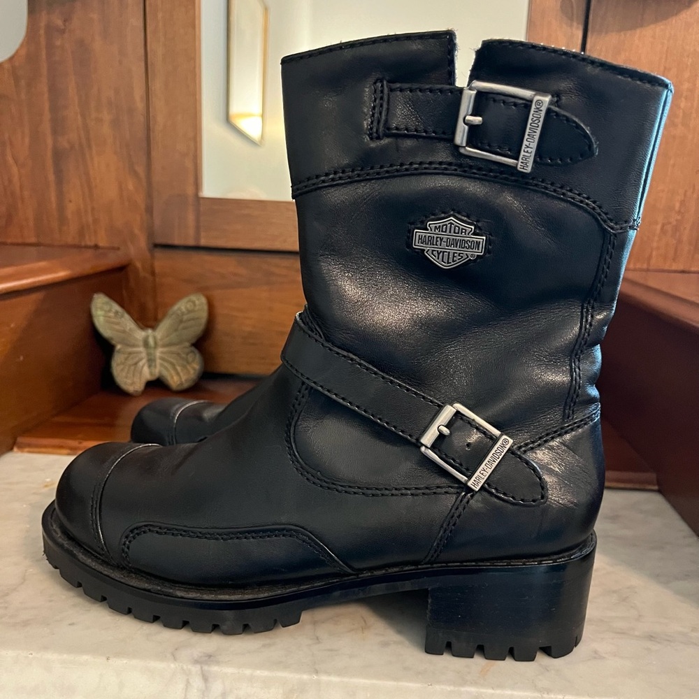 Leather Harley-Davidson Boots